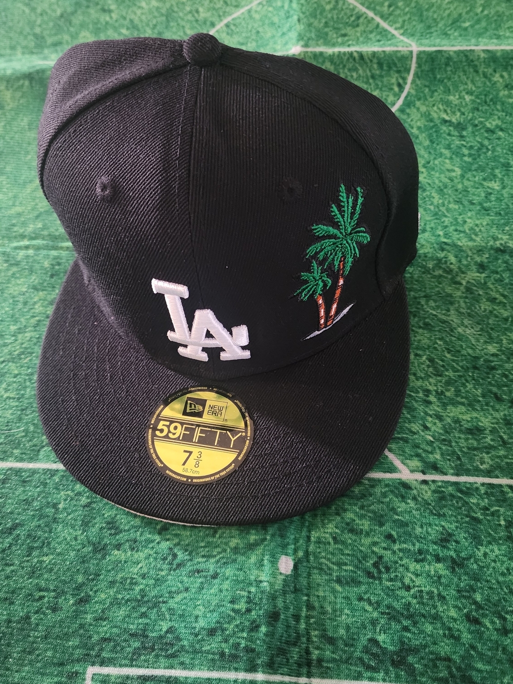 Black LA Palm 59FIFTY Fitted Cap